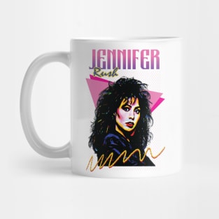 Jennifer Rush // 80s Retro Fan Art Design Mug
